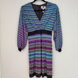 Laundry Surplice Dress with Peasant Sleeves